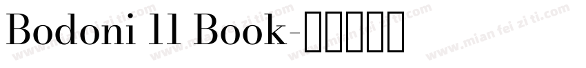 Bodoni 11 Book字体转换